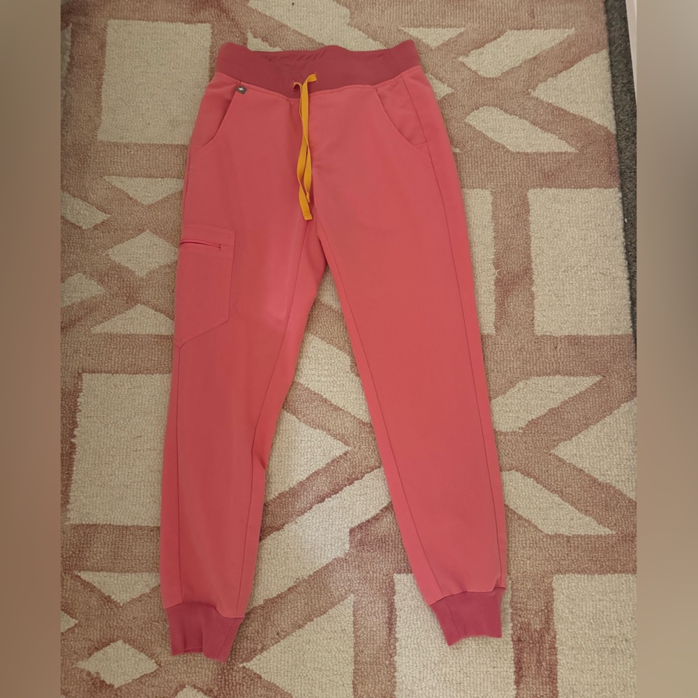 Figs Neon Pink Zamora Jogger Scrub Pant